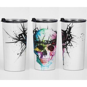 Skull Crown of Thorns  Hot & Cold Stainless Steel Tumbler  - 20 oz